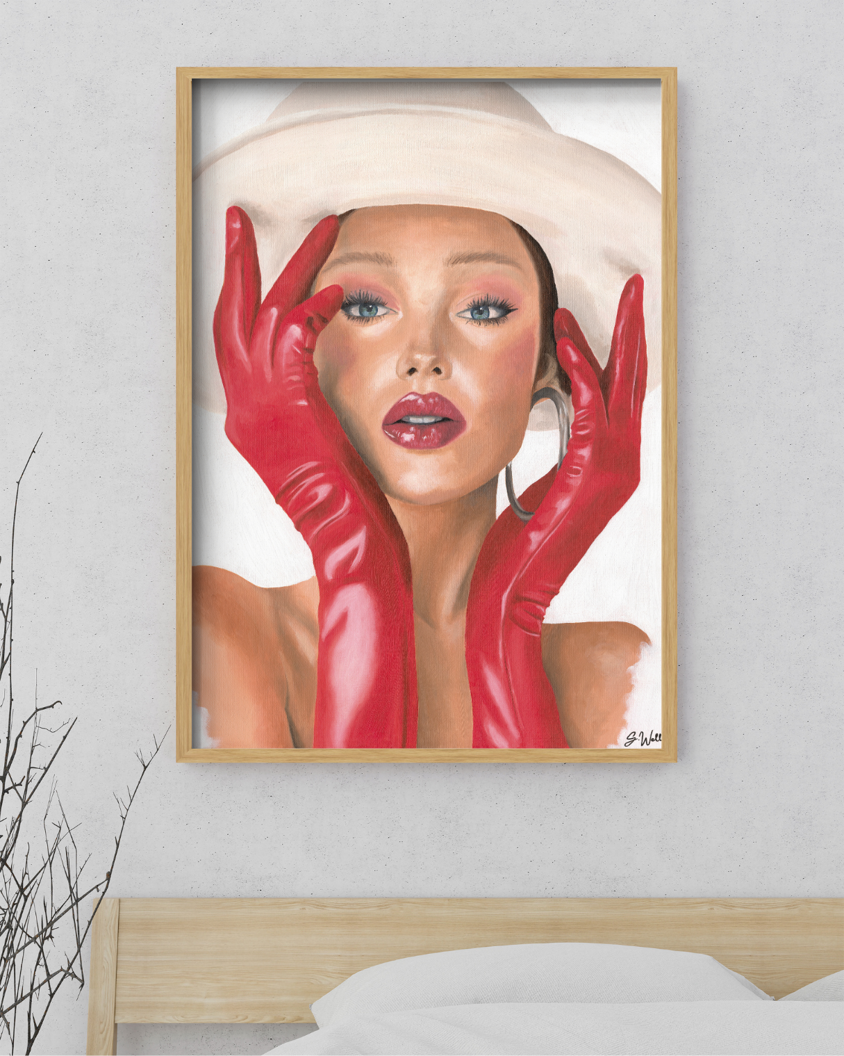 Red Touch Original Painting
